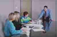 Picture of meeting for brainstorming, capturing and presenting ideas